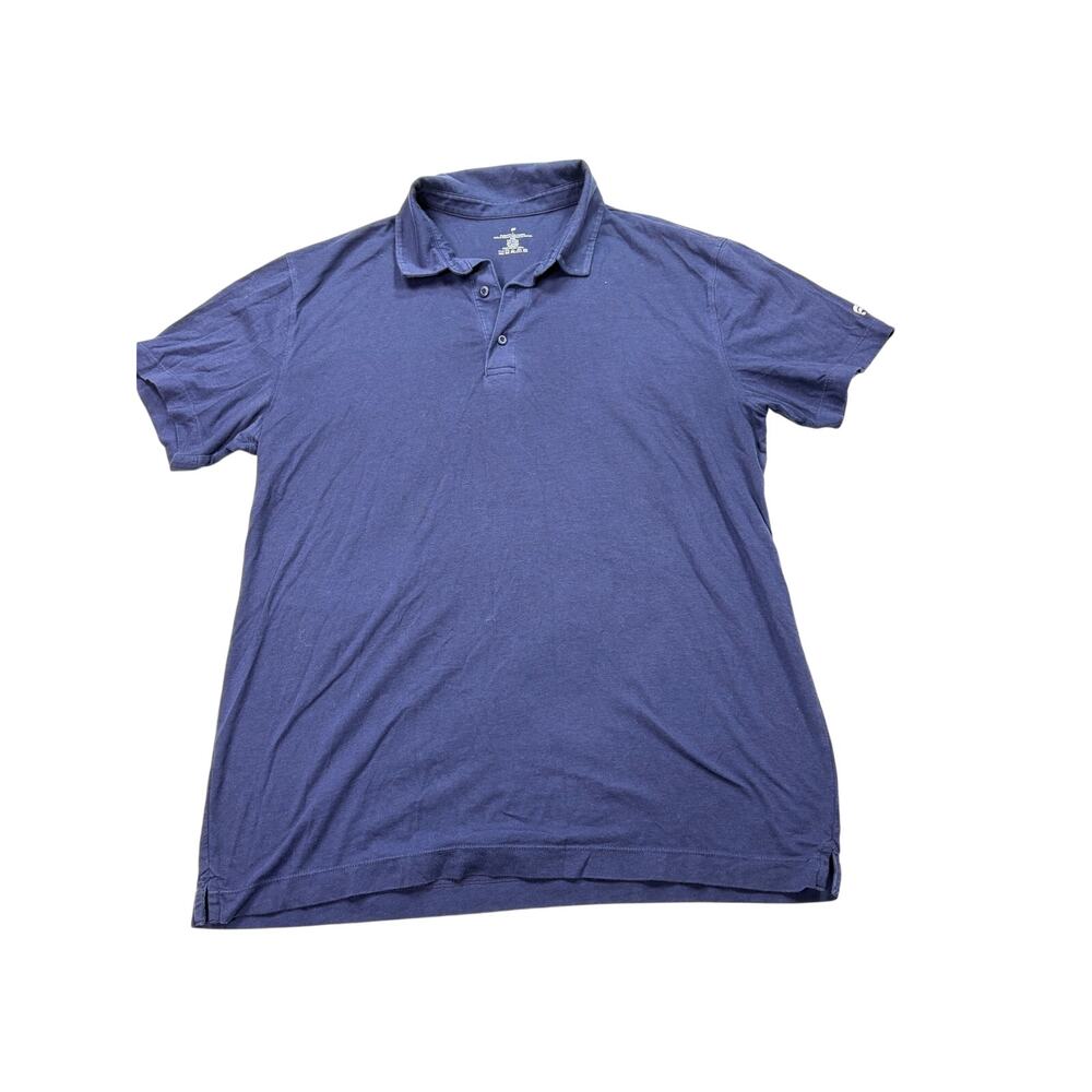 Fabletics mens navy polo shirt. Size L. golf, office, athleisure, career, tennis